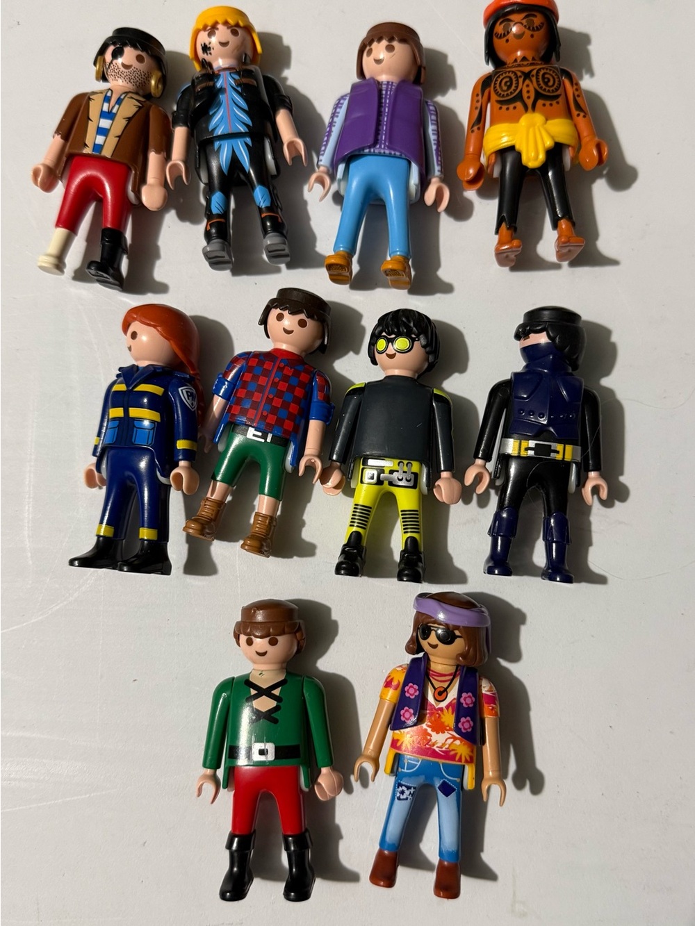 Vintage Playmobil Figure Lot 10pc – Geobra Collectible Characters – 70s 80s 90s